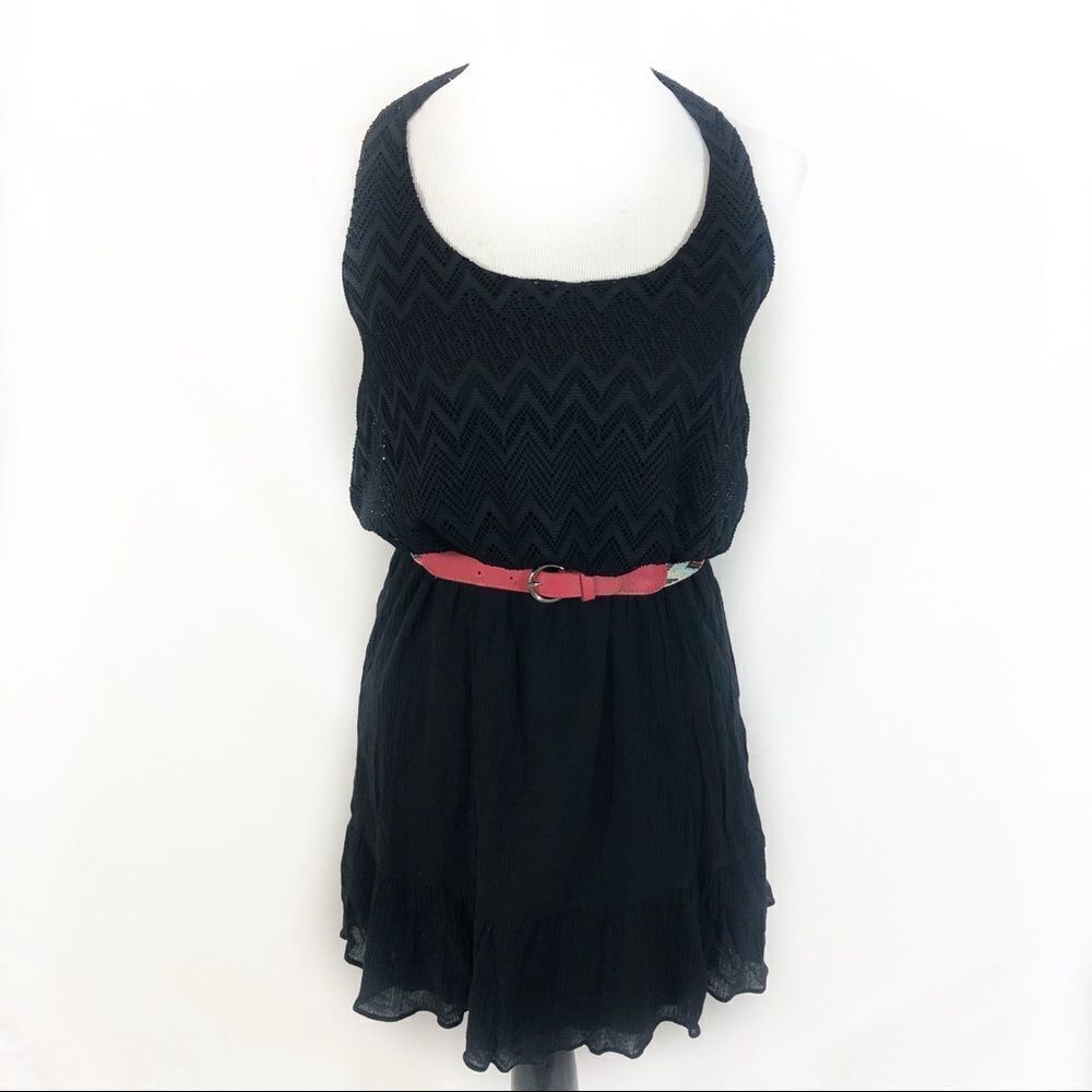 City Triangles belted Sleeveless Dress Medium NWT